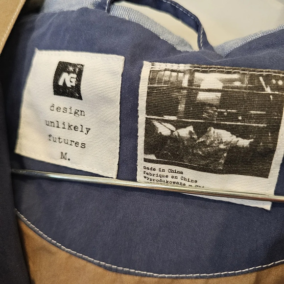 Analog Venturi Jacket Men's Size Medium Ink / Dark Khaki Hooded Full Zip AG - Picture 4 of 12